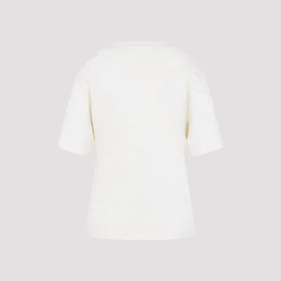 Lemaire Rib T-shirt In White