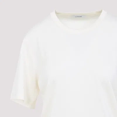 Lemaire Rib T-shirt In White