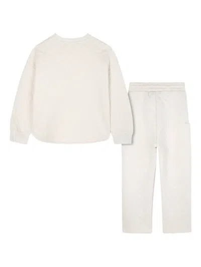 Kenzo Quilted Tracksuit In Neutral