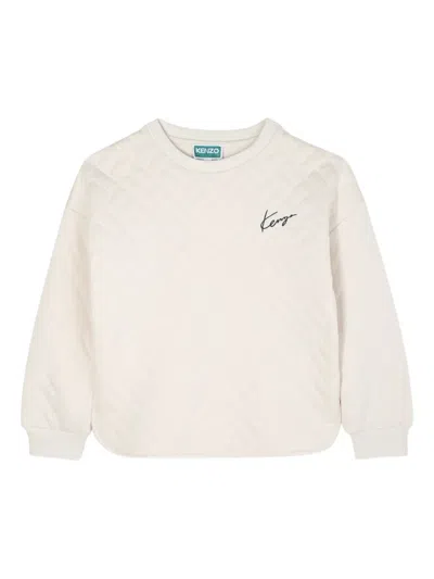 Kenzo Quilted Tracksuit In Neutral