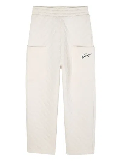 Kenzo Quilted Tracksuit In Neutral