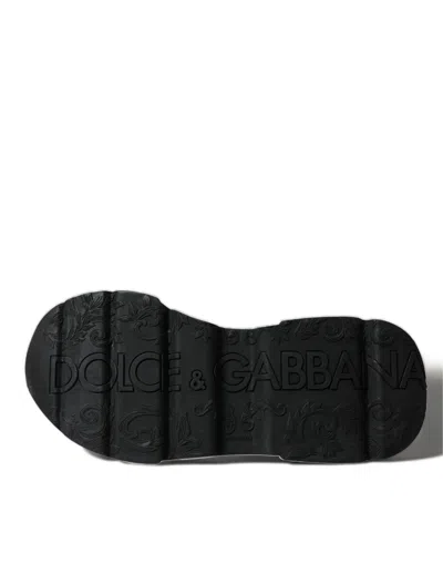 Dolce & Gabbana White Black Low Top Daymaster Sneakers Women's Shoes In Multi