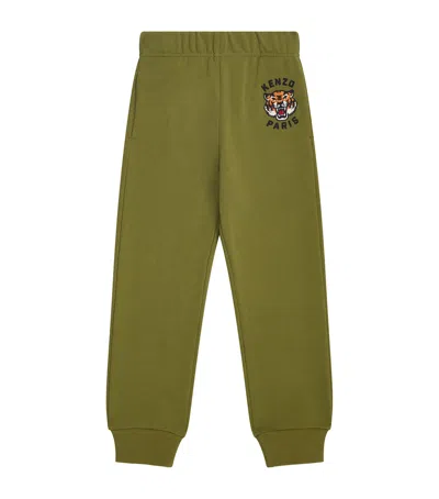 Kenzo Tiger Logo Sweatpants In Green