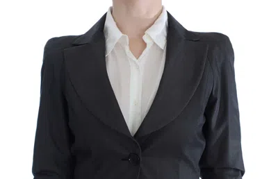 Exte One Button Two Piece Suit In Blue