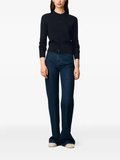 Ami Alexandre Mattiussi Cardigan In Blue