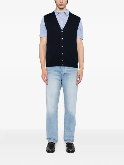 Gran Sasso Button-front Wool Cardigan In Blue
