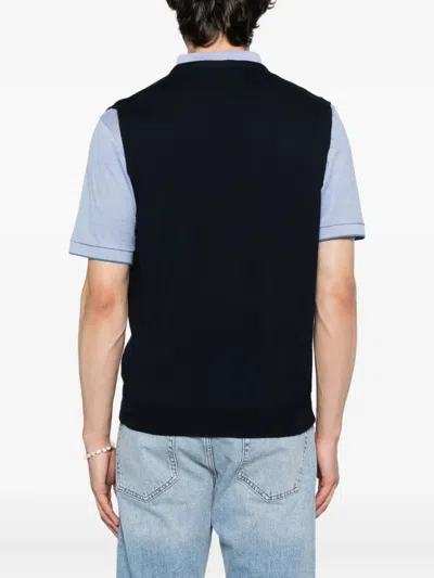 Gran Sasso Button-front Wool Cardigan In Blue