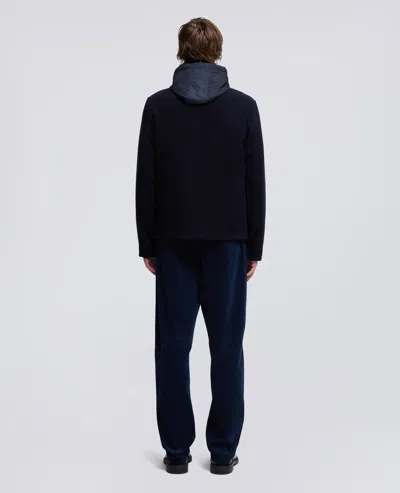 Aspesi Removable-brimmed Casual Jacket In Blue