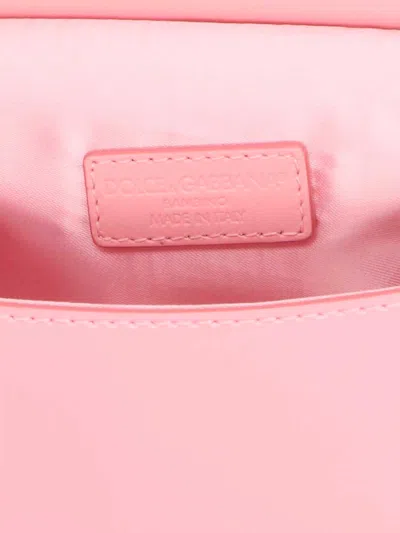 Dolce & Gabbana Mini Sicily Patent Leather Top-handle Bag In Pink
