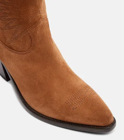 Golden Goose Star Wish Suede Leather Boots In Brown