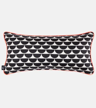 Fornasetti Pesci Printed Silk Cushion In Multi