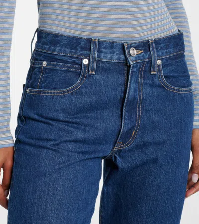 Slvrlake Grace High Rise Wide Leg Jeans In Forbidden Love In Blue