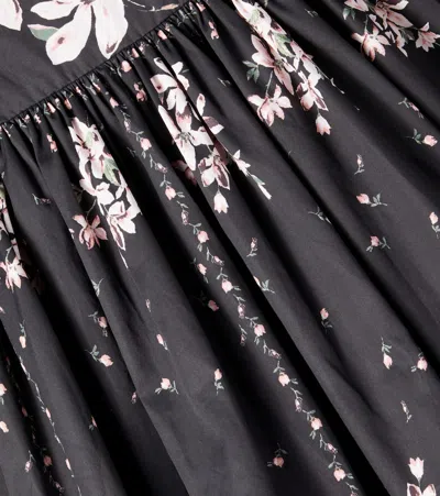 Petite Amalie Floral Ruffled Cotton Dress In Multi