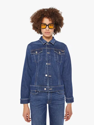 Mother The Bruiser Perfectly Imperfect Jacket In Blue