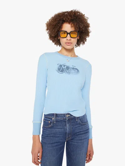 Mother The Itty Bitty Goodie Goodie Thermal Faded T-shirt In Blue