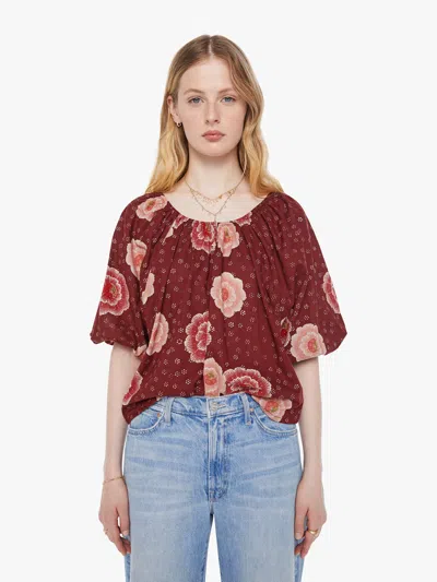 Natalie Martin Ella Top Poppy Cherry In Burgundy