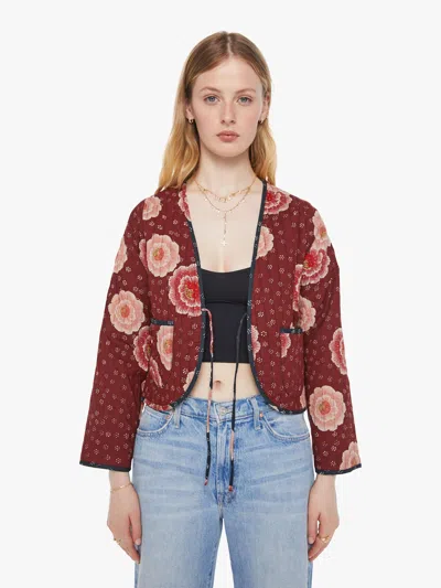 Natalie Martin Saskia Jacket Poppy Combo In Burgundy