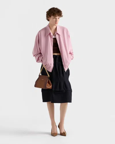 Prada Saint Laurent Natural Black Cotton T-shirts And Polos In Black