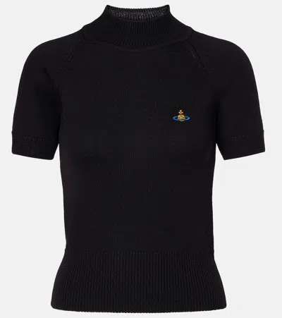 Vivienne Westwood Bea Wool Top In Black