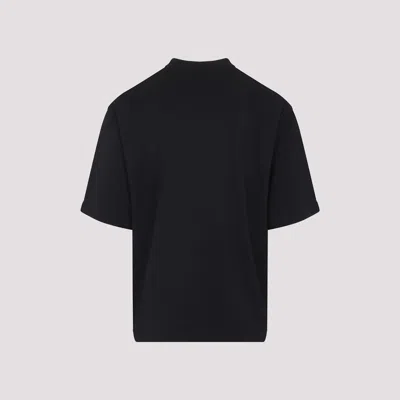 Marni Cotton T Shirt With Logo Print In Black