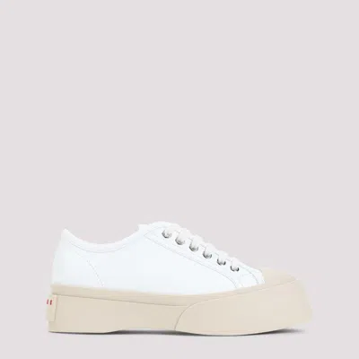 Marni Color-block Low-top Sneakers In White