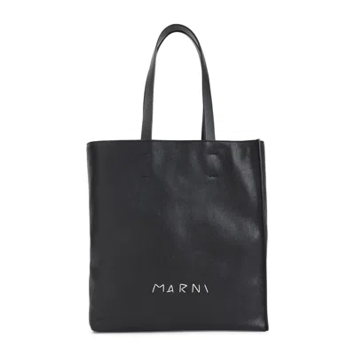 Marni Museo Soft New Large Shoulder Bag In Black