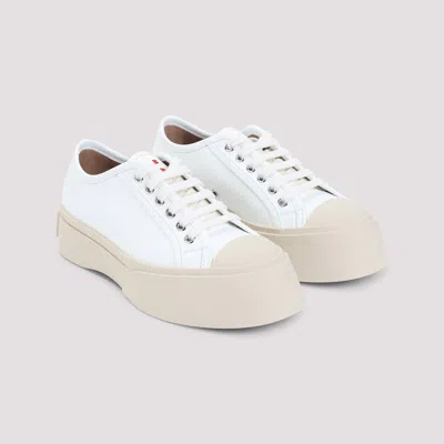 Marni Color-block Low-top Sneakers In White