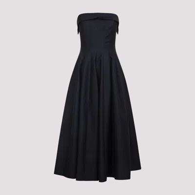 Alberta Ferretti Alberta Ferreti Wool Silk Dress In Black