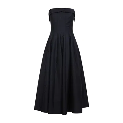 Alberta Ferretti Alberta Ferreti Wool Silk Dress In Black