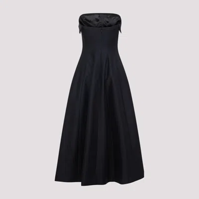Alberta Ferretti Alberta Ferreti Wool Silk Dress In Black