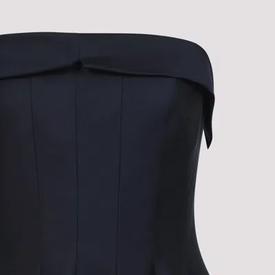 Alberta Ferretti Alberta Ferreti Wool Silk Dress In Black