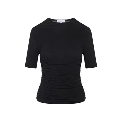 Alaïa Alaia Pleats T-shirt In Black