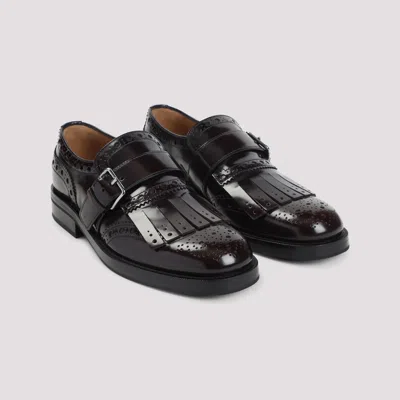 Church's Burgundy Leather Monk Phillis Formal Shoes In Burgundy