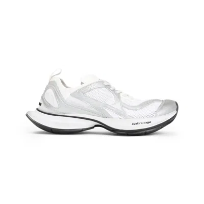 Balenciaga Circuit Canvas Low-top Sneakers In Silver