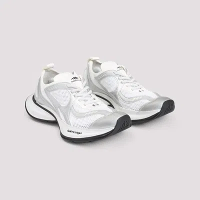 Balenciaga Circuit Canvas Low-top Sneakers In Silver