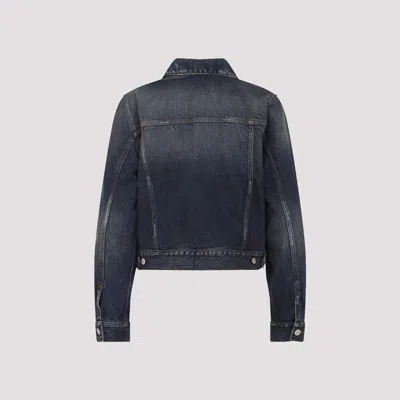 Balenciaga Denim Small Fit Jacket In Blue