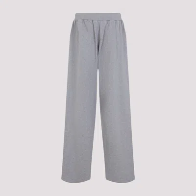 Balenciaga Wide Grey Uniform Merch Trousers Men In Gray