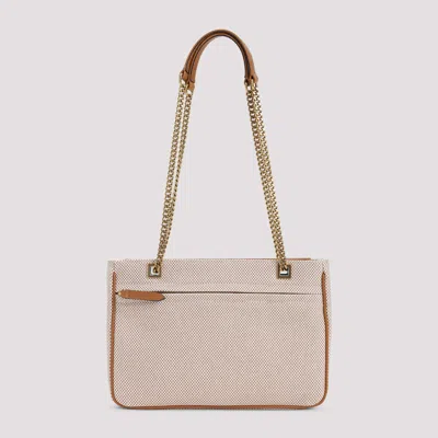 Valentino Beige Fabric Shoulder Bags