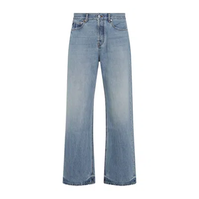 Jacquemus Denim Trousers Featuring Belt Loops In Blue
