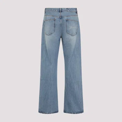 Jacquemus Denim Trousers Featuring Belt Loops In Blue