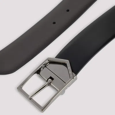 Canali Reversible Leather Belt In Multi