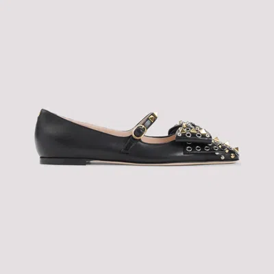 Valentino Garavani Ballerina Mary-jane Bowow With Studs In Multi