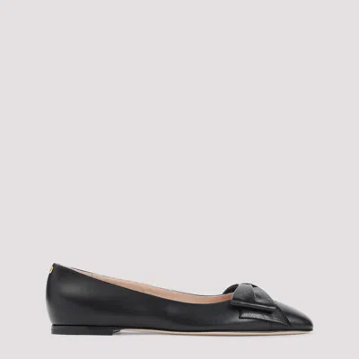 Valentino Bowow Ballerina Flats In Black