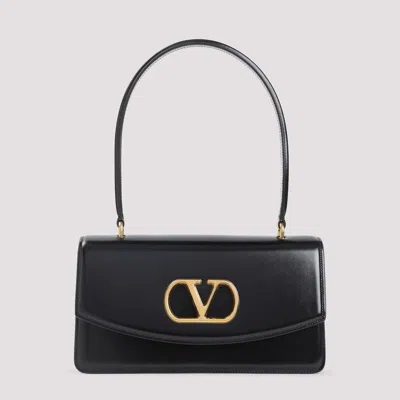 Valentino Vain Bag With Handle In Leather In Black