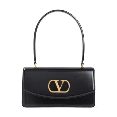 Valentino Vain Bag With Handle In Leather In Black