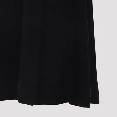 Fabiana Filippi Flared High-waisted Wool Silk Cashmere Skirt In Black