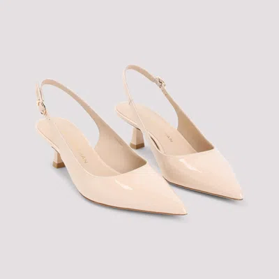 Stuart Weitzman Patent Leather Slingback Pumps With 5cm Heel In Multi