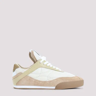 Chloé Kick Suede And Leather Sneakers In Brown
