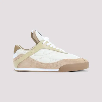 Chloé Kick Suede And Leather Sneakers In Brown