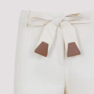 Zimmermann Rhiannon Flared Linen Pants In Brown